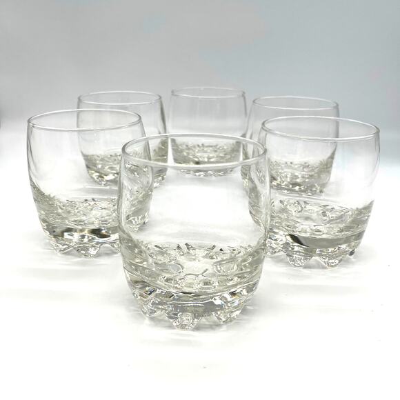 Bormioli Rocco Galassia Rocks Set of 6 Glasses 10 oz Made in Italy - Picture 1 of 9